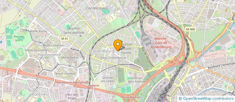 localisation de l'entreprise MONSIEUR DANIEL ZIMMER à STRASBOURG