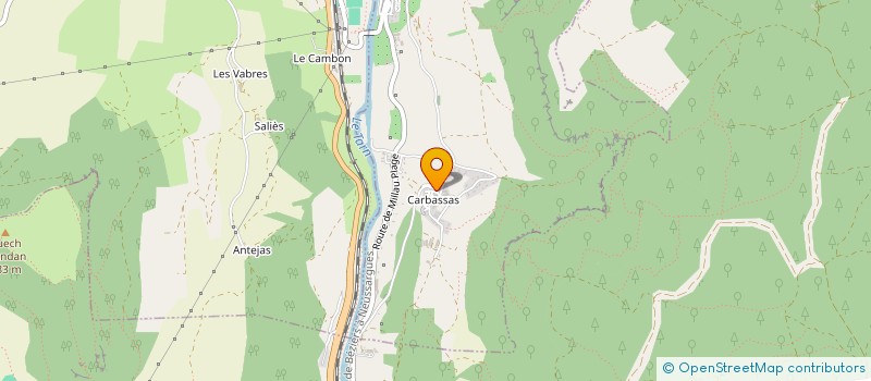 localisation de l'entreprise MONSIEUR DANIEL ZYNGIER  MILLAU