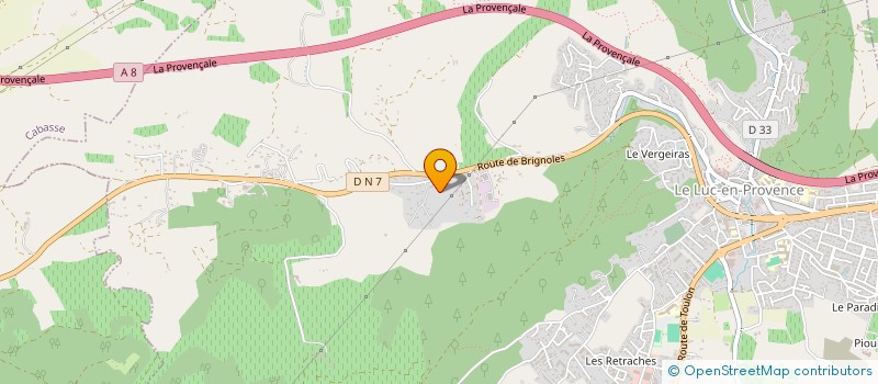 localisation de l'entreprise MONSIEUR DANIELE BERNARD  CABASSE