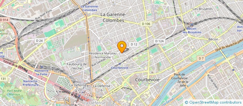 localisation de l'entreprise MONSIEUR DANIELE FRONTINO  COLOMBES