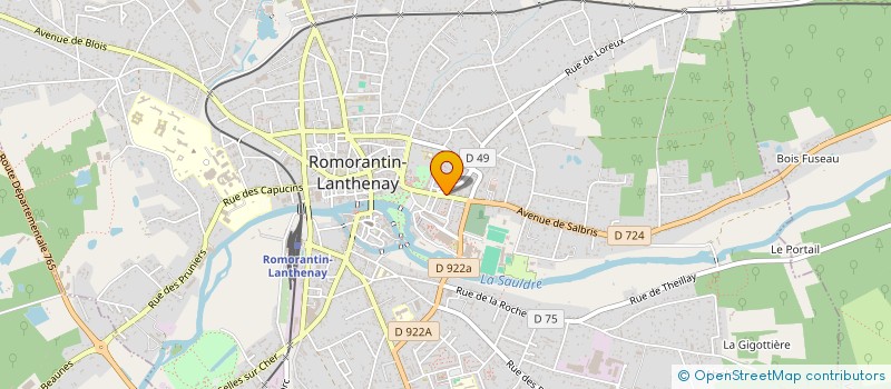 localisation de l'entreprise MONSIEUR DANIELE GAMMINO  ROMORANTIN-LANTHENAY