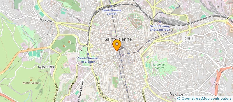 localisation de l'entreprise MONSIEUR DANIELE GARNERO  SAINT-ETIENNE