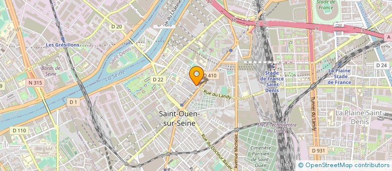 localisation de l'entreprise MONSIEUR DANIELE SALVADORINI à SAINT-OUEN-SUR-SEINE