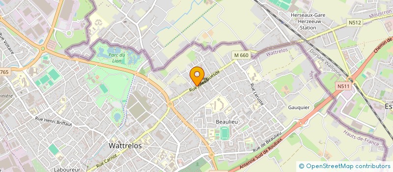 localisation de l'entreprise MONSIEUR DANIELE SCARPINATI  WATTRELOS