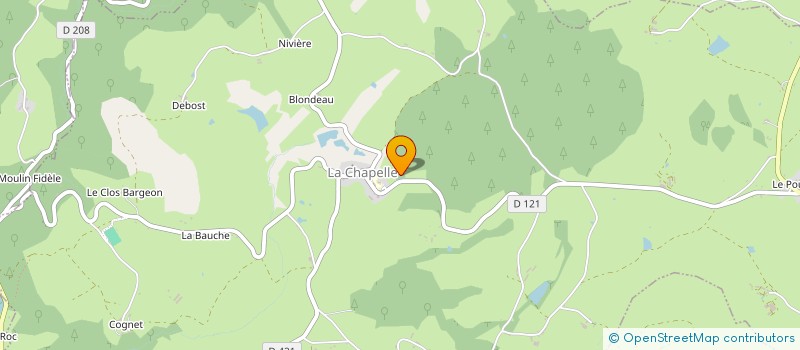 localisation de l'entreprise MONSIEUR DANIELLE BLETTERIE  LA CHAPELLE