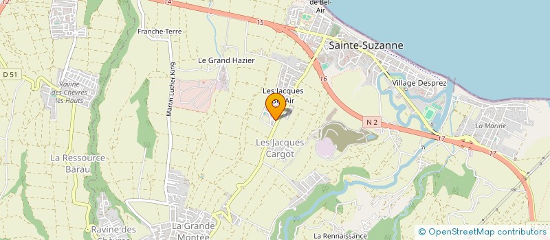 localisation de l'entreprise MONSIEUR DANIELLE CHARLES  SAINTE-SUZANNE