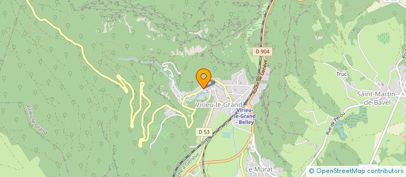 localisation de l'entreprise MONSIEUR DANIELLE RIBAS  VIRIEU-LE-GRAND