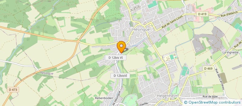 localisation de l'entreprise MONSIEUR DANIIL KULIKOV  HESINGUE