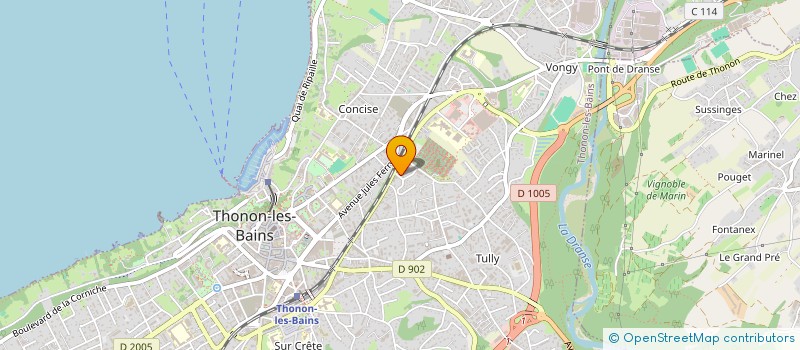 localisation de l'entreprise MONSIEUR DANIJEL DENIC à THONON-LES-BAINS