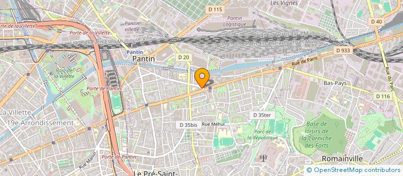 localisation de l'entreprise MONSIEUR DANILA GRIDNEV  PANTIN