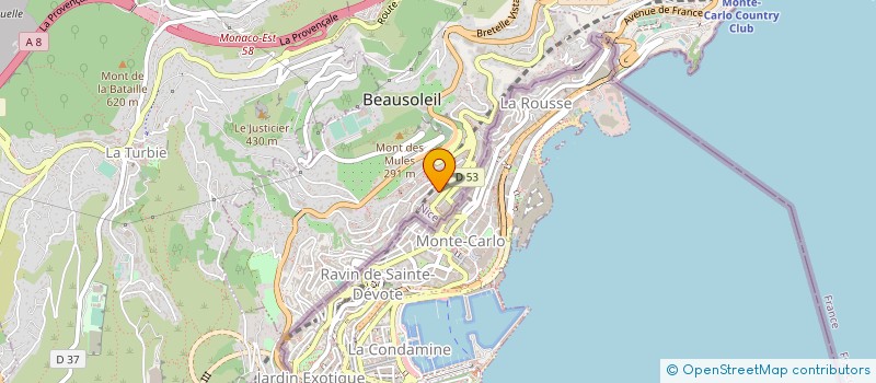 localisation de l'entreprise MONSIEUR DANILO REYES à BEAUSOLEIL