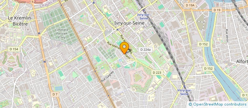 localisation de l'entreprise MONSIEUR DANIS BOIS à IVRY-SUR-SEINE