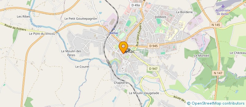 localisation de l'entreprise MONSIEUR DANNY ADEL à BELLAC