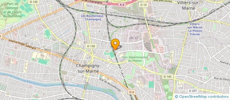 localisation de l'entreprise MONSIEUR DANNY COSTA à CHAMPIGNY-SUR-MARNE