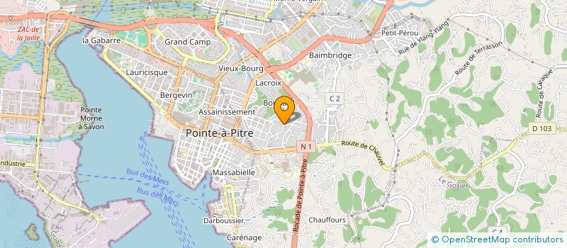 localisation de l'entreprise MONSIEUR DANNY FRANCOIS  LES ABYMES