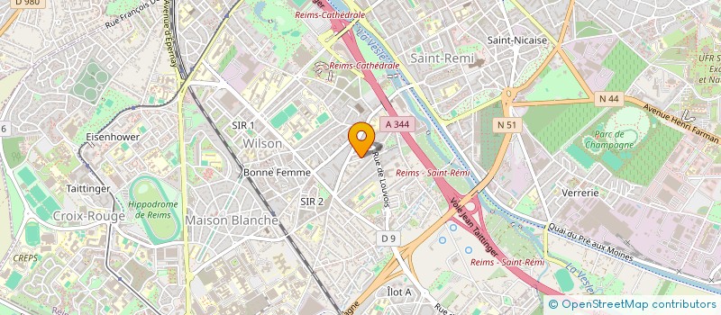 localisation de l'entreprise MONSIEUR DANNY LONGREZ  REIMS