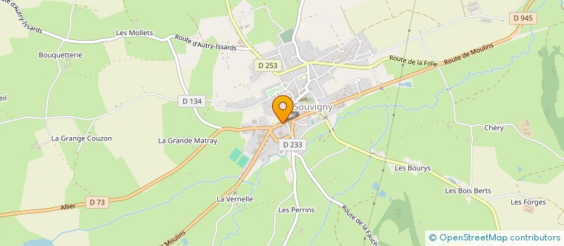localisation de l'entreprise MONSIEUR DANNY REGNAULT à SOUVIGNY