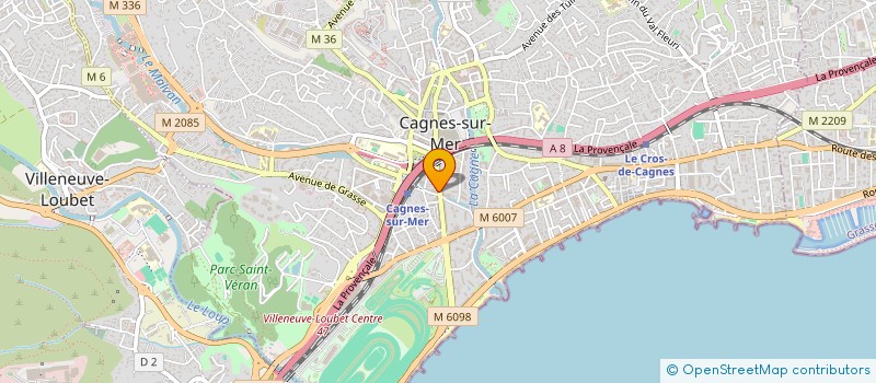 localisation de l'entreprise MONSIEUR DANU GUYU à CAGNES-SUR-MER