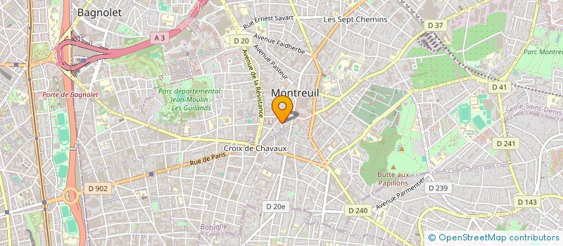 localisation de l'entreprise MONSIEUR DANUT COVACI à MONTREUIL
