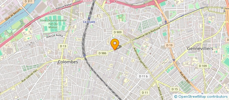 localisation de l'entreprise MONSIEUR DANY ALVES TEIXEIRA à BOIS-COLOMBES