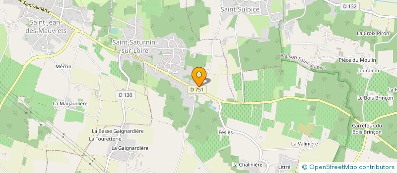 localisation de l'entreprise MONSIEUR DANY ARNAUD à BRISSAC LOIRE AUBANCE