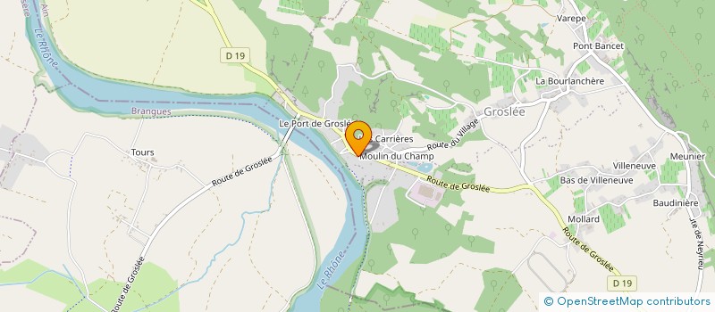 localisation de l'entreprise MONSIEUR DANY BADIN  GROSLEE-SAINT-BENOIT