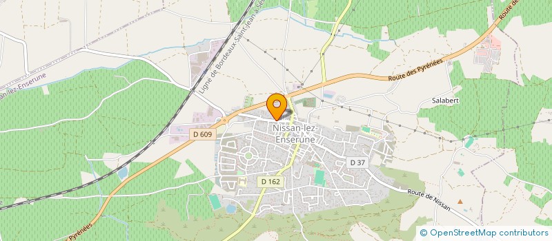 localisation de l'entreprise MONSIEUR DANY BARON  NISSAN-LEZ-ENSERUNE