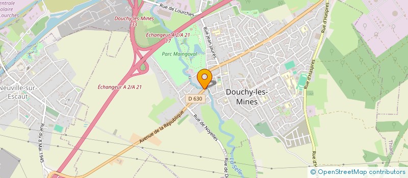 localisation de l'entreprise MONSIEUR DANY BOULANGE à DOUCHY-LES-MINES