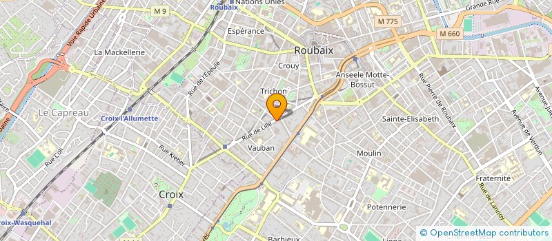 localisation de l'entreprise MONSIEUR DANY CORREIA  ROUBAIX