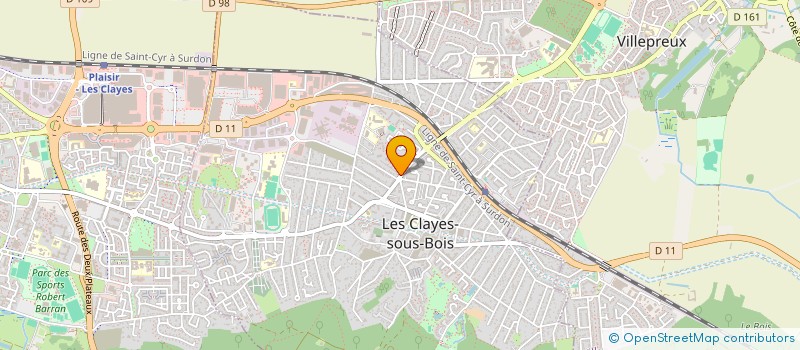 localisation de l'entreprise MONSIEUR DANY DE OLIVEIRA  LES CLAYES-SOUS-BOIS