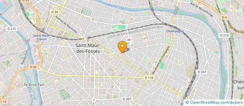 localisation de l'entreprise MONSIEUR DANY DE OLIVEIRA  SAINT-MAUR-DES-FOSSES