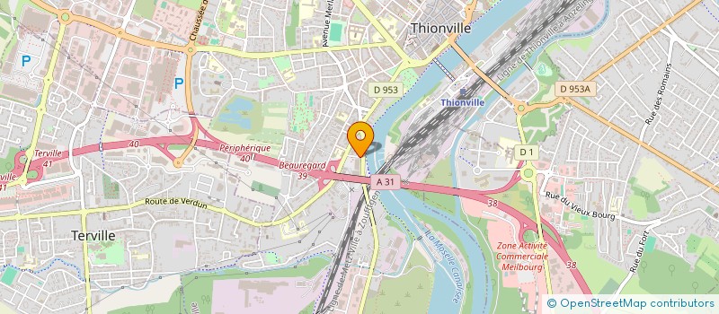 localisation de l'entreprise MONSIEUR DANY DUVERCEAU  THIONVILLE