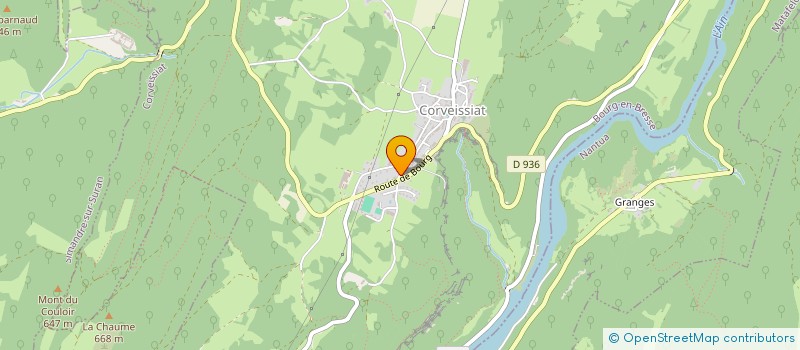 localisation de l'entreprise MONSIEUR DANY EGLY  CORVEISSIAT