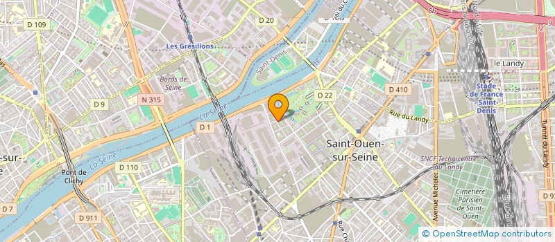 localisation de l'entreprise MONSIEUR DANY GARDES à SAINT-OUEN-SUR-SEINE