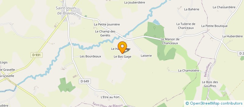 localisation de l'entreprise MONSIEUR DANY GARDETTE à SAINT-JOUIN-DE-BLAVOU