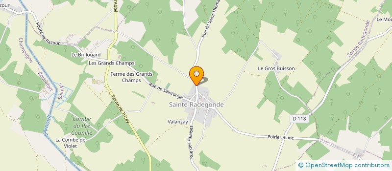 localisation de l'entreprise MONSIEUR DANY GAUDIN  SAINTE-RADEGONDE