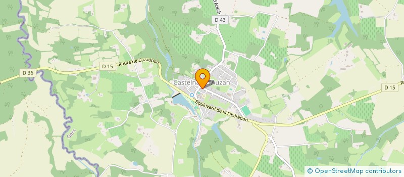 localisation de l'entreprise MONSIEUR DANY GEORGE  CASTELNAU D'AUZAN LABARRERE