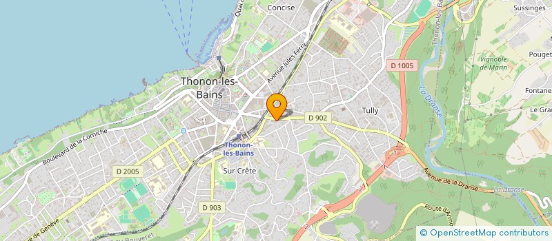 localisation de l'entreprise MONSIEUR DANY GILLES à THONON-LES-BAINS