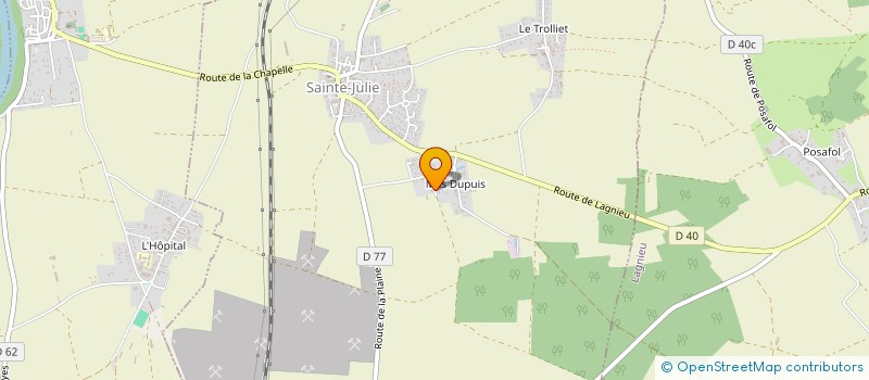 localisation de l'entreprise MONSIEUR DANY JAMES  SAINTE-JULIE