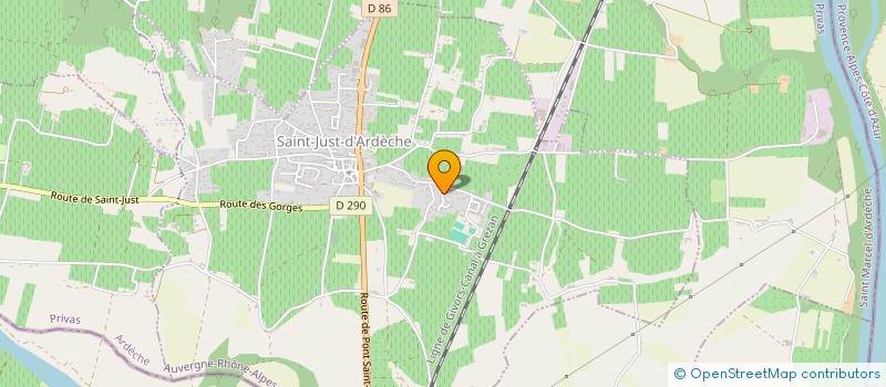 localisation de l'entreprise MONSIEUR DANY LEROY  SAINT-JUST-D'ARDECHE