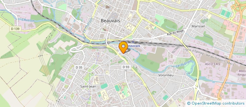 localisation de l'entreprise MONSIEUR DANY LESAGE  BEAUVAIS