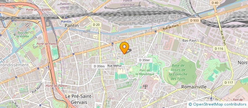 localisation de l'entreprise MONSIEUR DANY LUANGRAJ  PANTIN