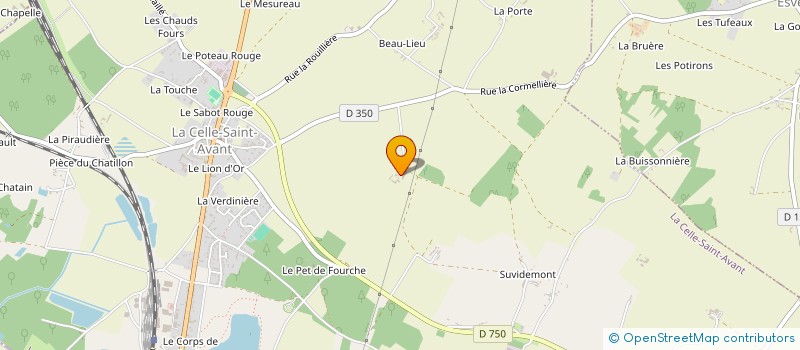 localisation de l'entreprise MONSIEUR DANY MERCIER  LA CELLE-SAINT-AVANT