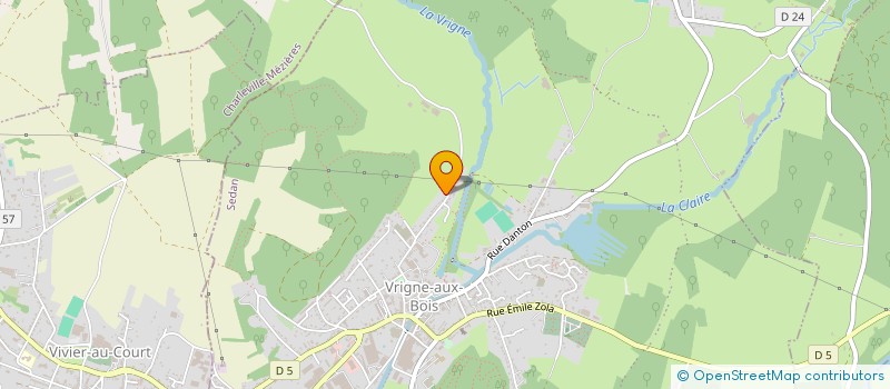 localisation de l'entreprise MONSIEUR DANY MONARD  VRIGNE AUX BOIS