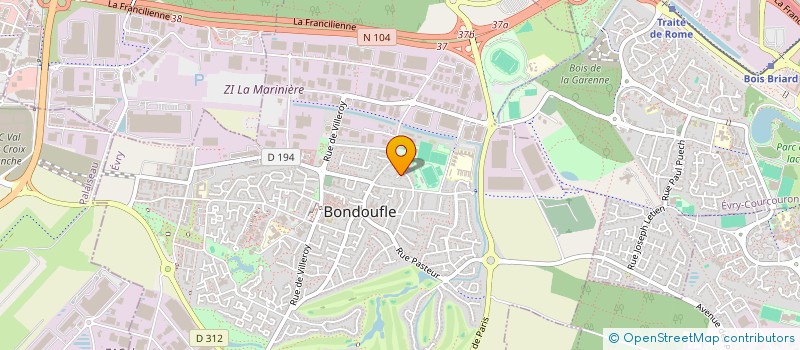 localisation de l'entreprise MONSIEUR DANY NZIKI  BONDOUFLE