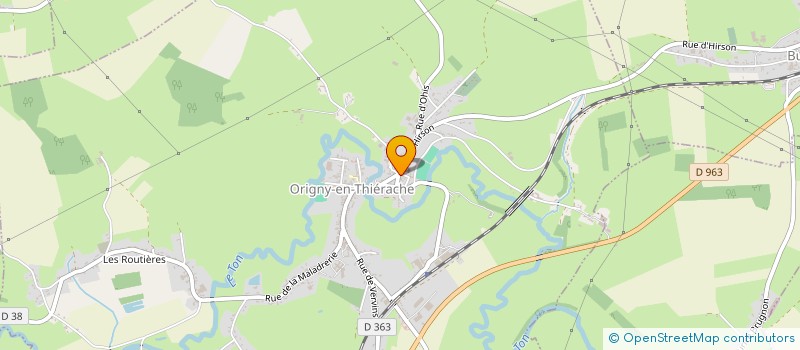 localisation de l'entreprise MONSIEUR DANY ODOUX  ORIGNY-EN-THIERACHE