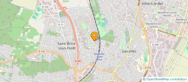 localisation de l'entreprise MONSIEUR DANY POUILLE à SAINT-BRICE-SOUS-FORET