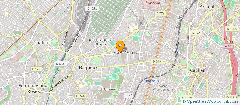 localisation de l'entreprise MONSIEUR DANY RENTE LOPES à BAGNEUX