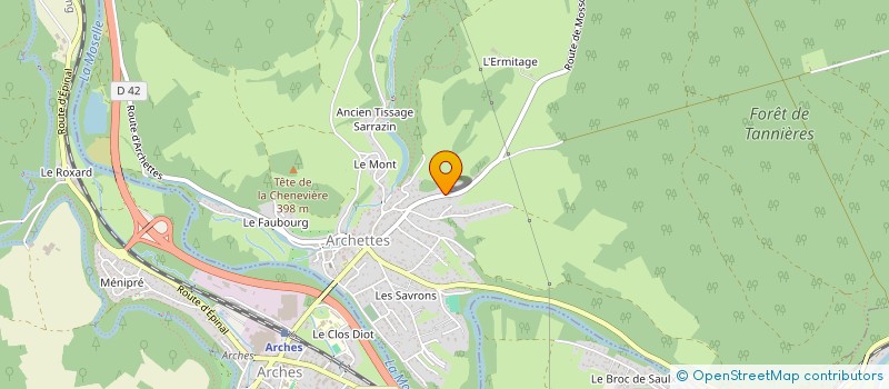 localisation de l'entreprise MONSIEUR DANY ROURE  ARCHETTES