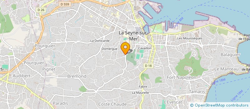 localisation de l'entreprise MONSIEUR DANY ROUSSEAU  LA SEYNE-SUR-MER